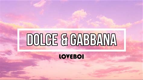 dolce and gabbana lyrics.